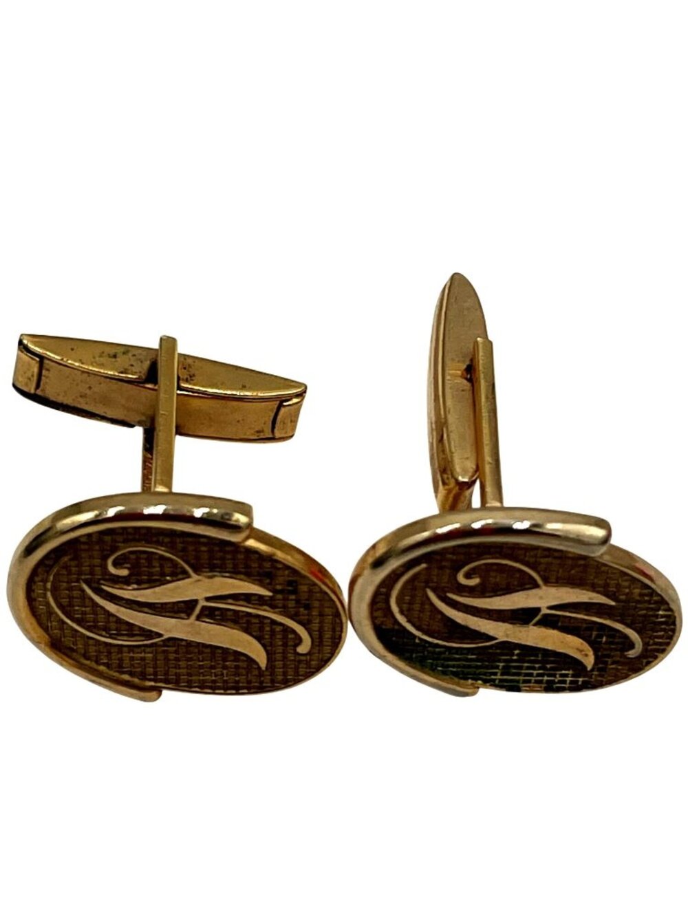Vintage Gold-Tone Tie Clips & Cufflinks Assorted Lot With Alaska Lapel Pin & Mor